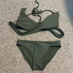 Aerie army green bikini